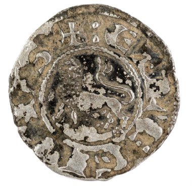 Kral Alfonso X. Pepion Antik Ortaçağ Polar sikke. İspanya. Ters.