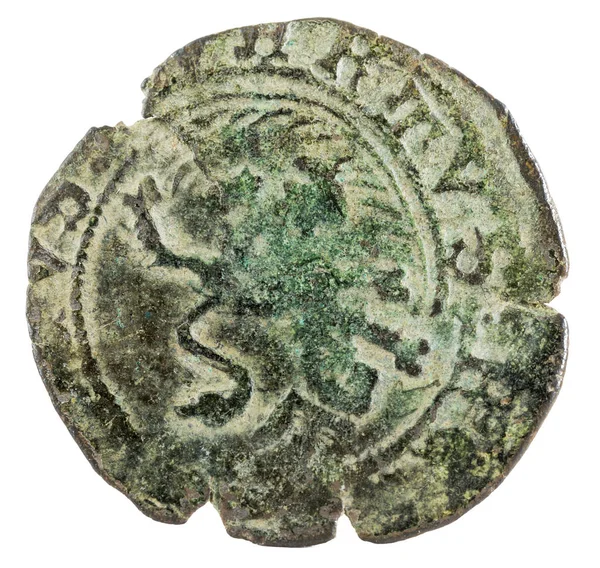 古代中世纪羊毛硬币的国王恩里克 Maravedi 西班牙 — 图库照片