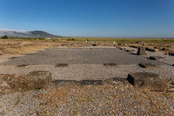 Archeologische Ruïnes Van Romeinse Stad Regina Turdulorum Extremadura Spanje — Stockfoto