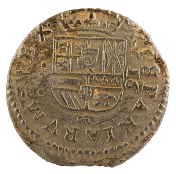 Eski İspanyol Kralı Felipe IV'ın bakır. 1661. 16 Maravedis. Ters.