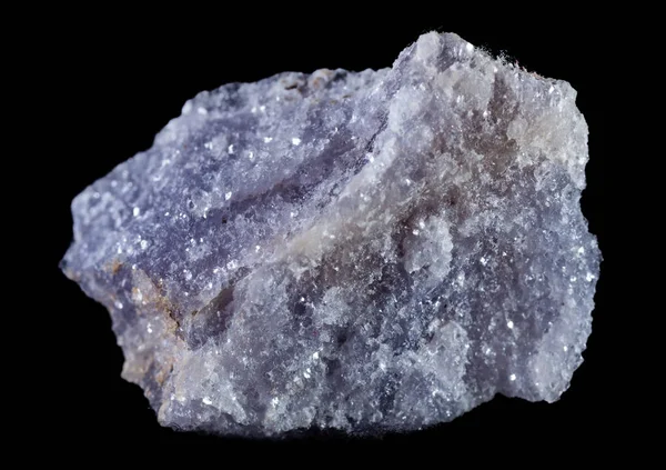 Lepidolit Mineral Svart Bakgrund — Stockfoto