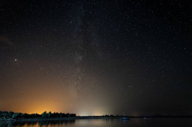 Gabriel ve Galan rezervuar Samanyolu. Extremadura. İspanya.