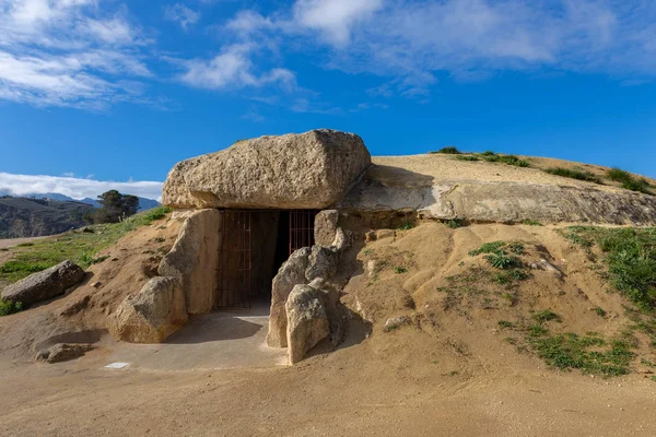 Dolmen Menga Encuentra Localidad Española Antequera Málaga Dolmen Galería Cubierta — Foto de Stock