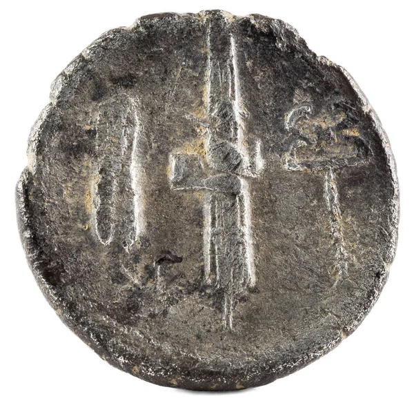 Moneda República Romana Antiguo Denario Romano Plata Familia Norbana Invertir —  Fotos de Stock