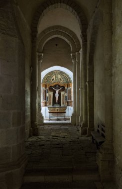 Turegano, İspanya - 20 Ekim 2017: Şapel Turegano kale içinde. Segovia. İspanya.