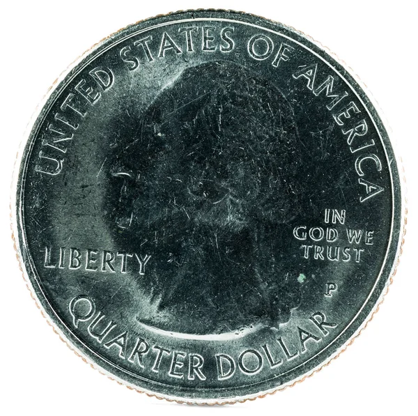 United States Coin Quarter Dollar 2016 Theodore Roosevelt Obverse — Stock Photo, Image