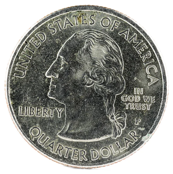 États Unis Coin Quart Dollar 2009 Porto Rico Avers — Photo