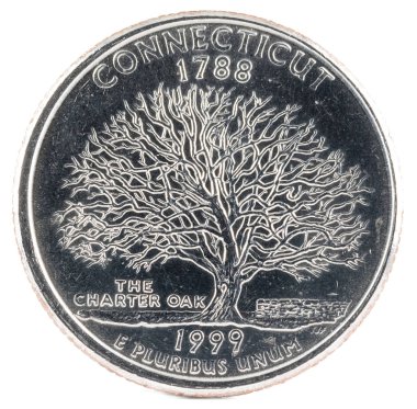 Amerika Birleşik Devletleri para. Çeyrek dolar 1999 s. ters.