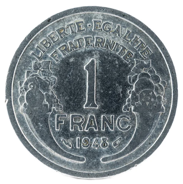 프랑스어 프랑입니다 1948 스톡 이미지