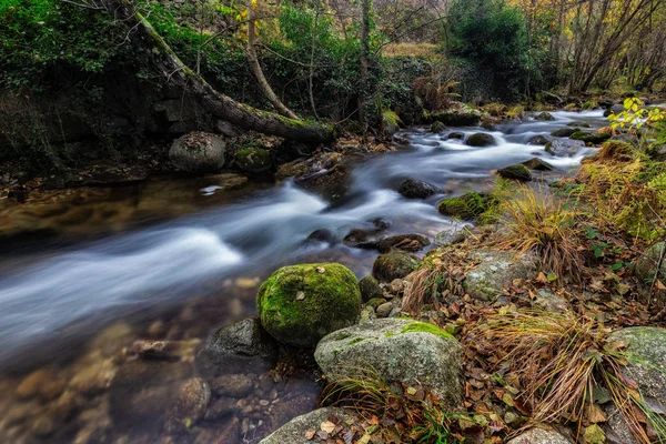 Garganta San Gregorio Paisagem Perto Aldeanueva Vera Cáceres Extremadura Espanha — Fotografia de Stock