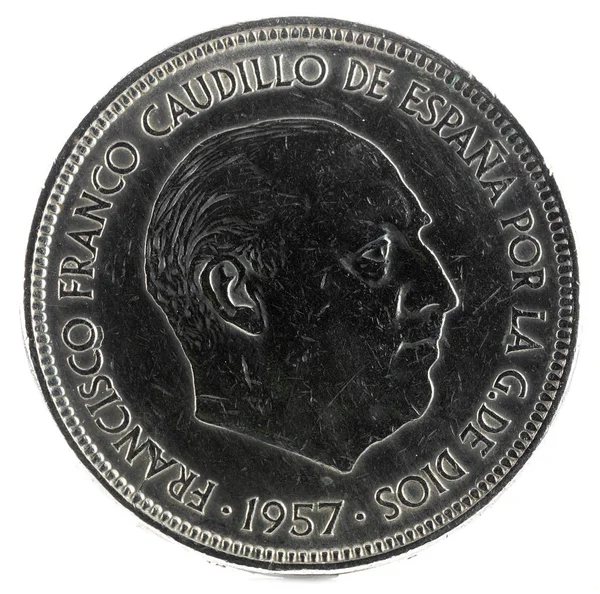 Francisco Franco Obverse — Stock Photo, Image