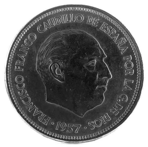 Francisco Franco Obverse — Stock Photo, Image