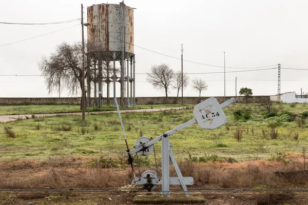 Cambio Agujas Depósito Una Antigua Estación Ferroviaria Cerca Arroyo Luz — Foto de Stock