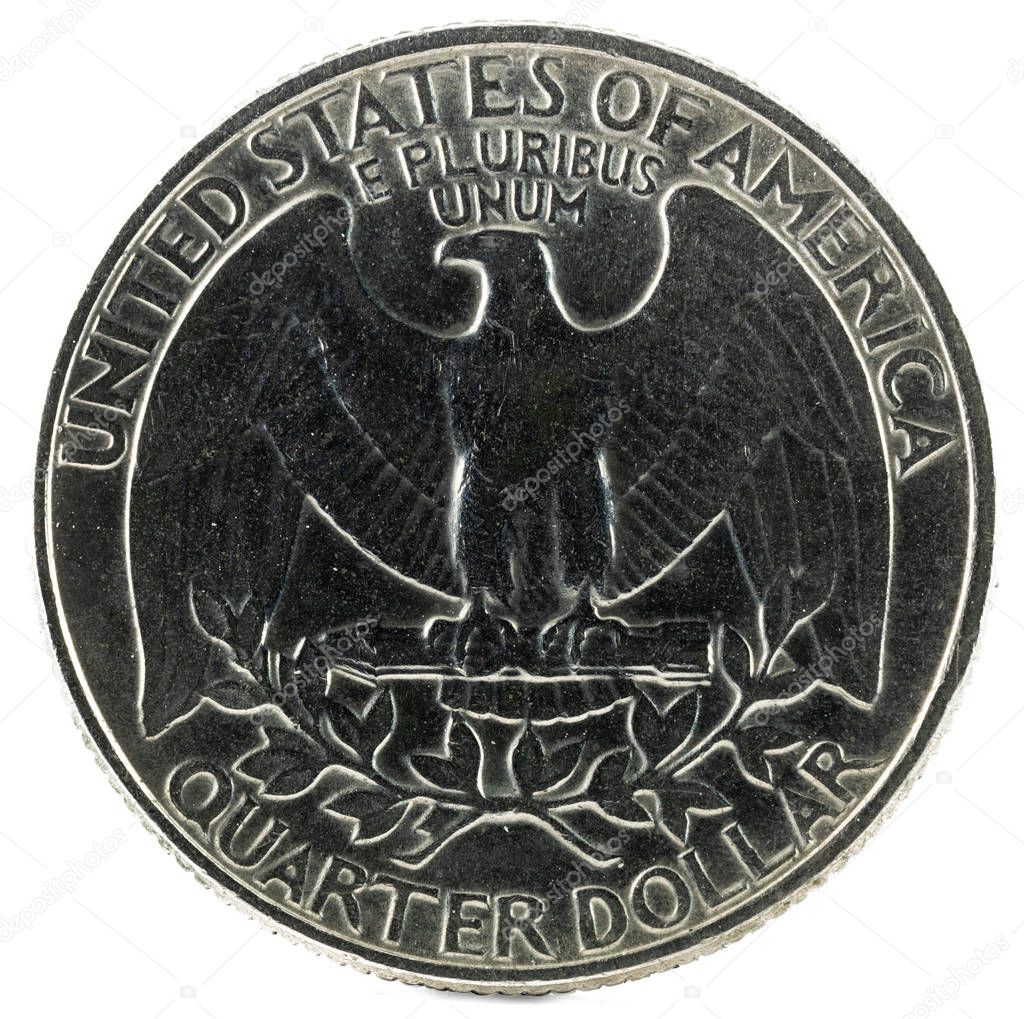 United States Coin. Quarter Dollar 1985 P. Reverse.