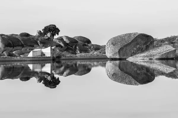 Paisagem Área Natural Dos Barruecos Extremadura Espanha — Fotografia de Stock