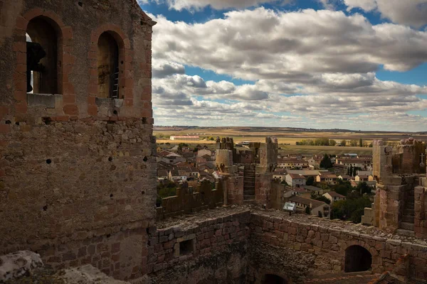 Paisaje Las Almenas Del Castillo Turegano España — Foto de Stock