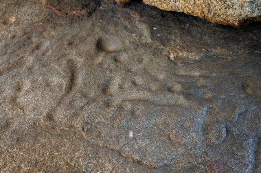 Los Barruecos İspanya 'daki granit kayalara oyulmuş tarih öncesi fincan izleri.