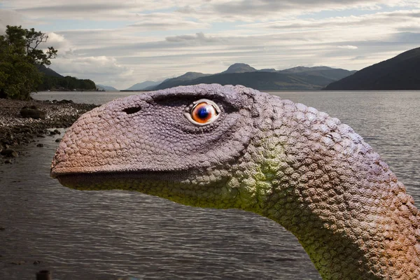 Monstro Lago Ness Folclore Escocês Monstro Loch Ness Nessie Uma — Fotografia de Stock