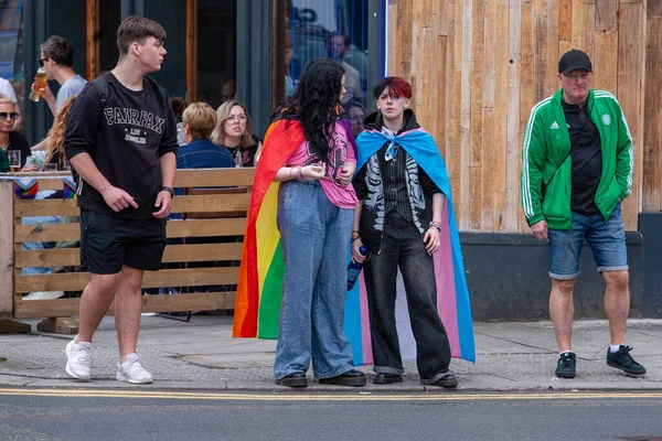 Glasgow 'un Onur Madalyası 19 Temmuz 2025. Glasgow, İskoçya sokaklarında. Kelvingrove Park 'tan başlayarak şehir merkezine gitti ve Barrowland Park' ta LGBTQ + insanları desteklemek için bitirdi..