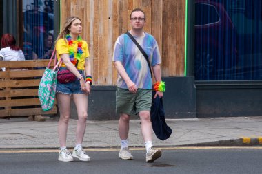 Glasgow 'un Onur Madalyası 19 Temmuz 2025. Glasgow, İskoçya sokaklarında. Kelvingrove Park 'tan başlayarak şehir merkezine gitti ve Barrowland Park' ta LGBTQ + insanları desteklemek için bitirdi. 