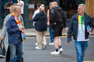 Glasgow 'un Onur Madalyası 19 Temmuz 2025. Glasgow, İskoçya sokaklarında. Kelvingrove Park 'tan başlayarak şehir merkezine gitti ve Barrowland Park' ta LGBTQ + insanları desteklemek için bitirdi. 