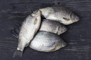 Sadece ahşap bir masaya tatlı su balığı yakaladı   