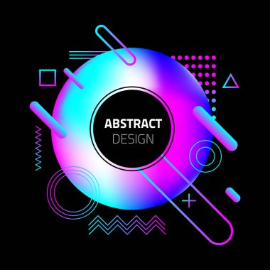 Sıvı renk arka plan tasarımı. Sıvı degrade şekilleri kompozisyon. vektör çizim