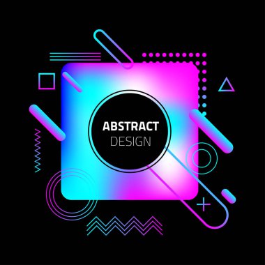 Sıvı renk arka plan tasarımı. Sıvı degrade şekilleri kompozisyon. vektör çizim