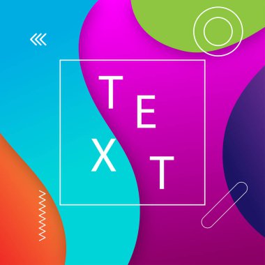 Sıvı renk arka plan tasarımı. Sıvı degrade şekilleri kompozisyon. vektör çizim