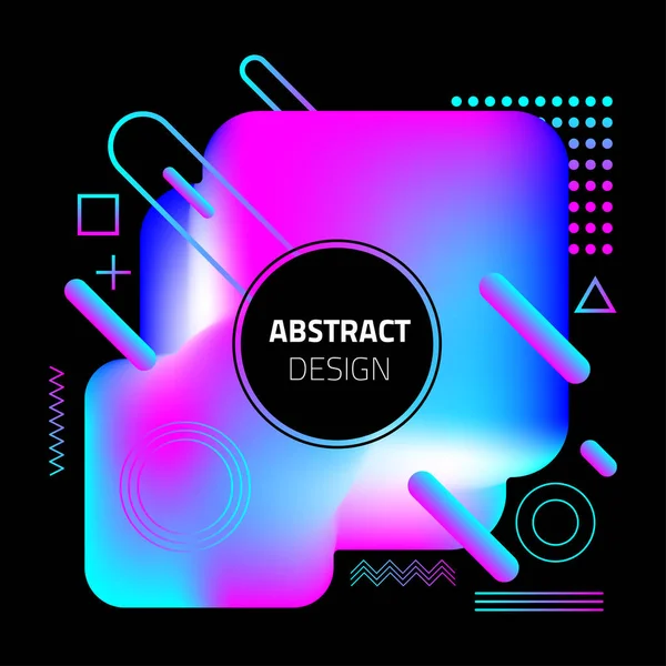 Sıvı renk arka plan tasarımı. Sıvı degrade şekilleri kompozisyon. vektör çizim