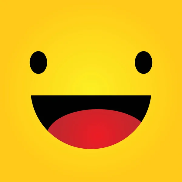 Χαμόγελο Εικονίδιο Διάνυσμα Ευτυχία Σύμβολο Έκφραση Προσώπου Χαμόγελο Εικονογράφηση Διάνυσμα — Διανυσματικό Αρχείο