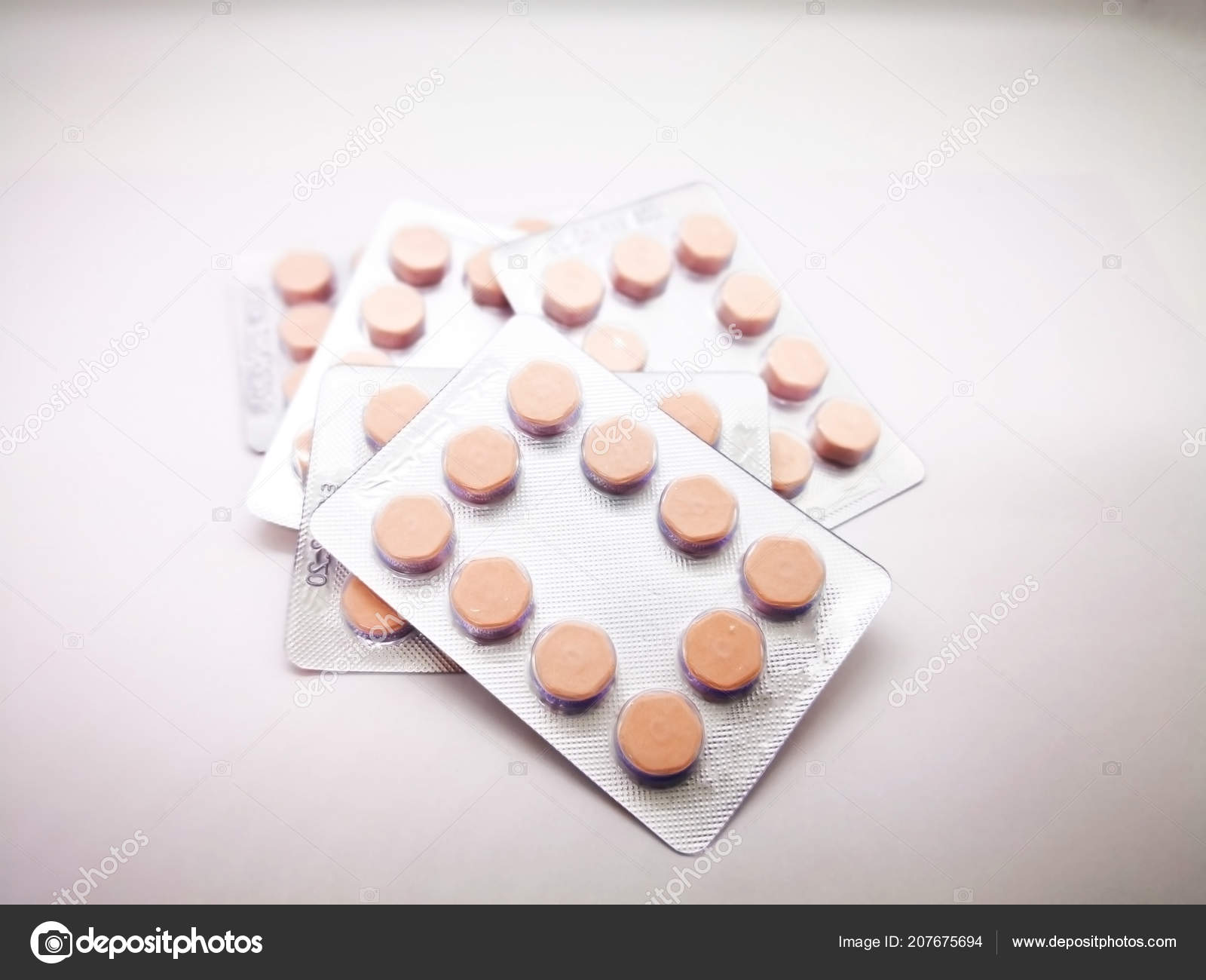 Medication Healthcare Sexual Transmitted Disease Concept Five Pack