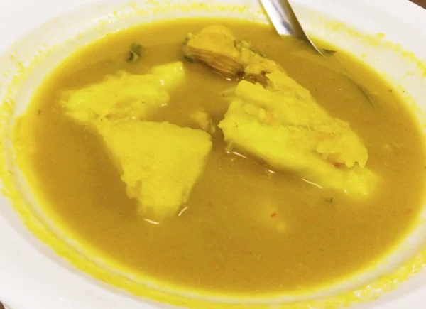 Gelbes Curry Südthailand Das Normalerweise Mit Fisch Und Gemüse Gekocht — Stockfoto