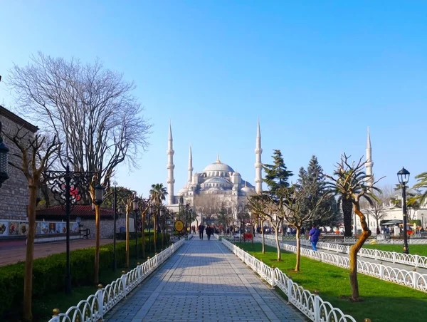Parc Central Istanbul Turquie Mars 2018 Passerelle Dans Parc Public — Photo