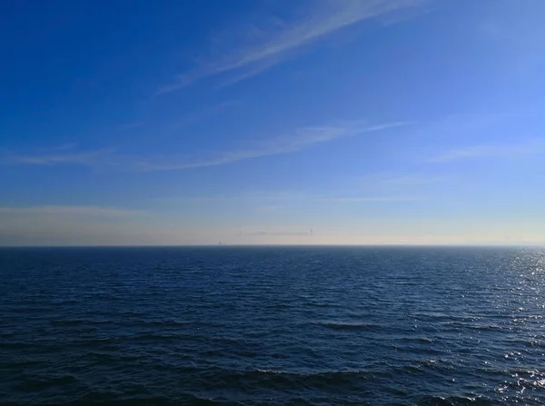 Reise Und Transportkonzept Wintermorgen Während Das Boot Eine Andere Küstenstadt — Stockfoto