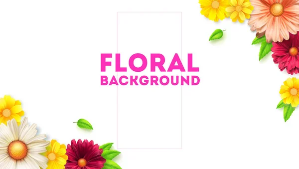 Floral ανθοδέσμη της Μαργαρίτα αλυσίδας και φύλλα. Ιδέα για διακοπές καλοκαιρινές εκδηλώσεις. Συγχαρητήρια για την άνοιξη του γενέθλια, γάμους, επέτειος. Σχέδιο από λουλούδια που απομονώνονται σε λευκό 3d απεικόνιση — Διανυσματικό Αρχείο
