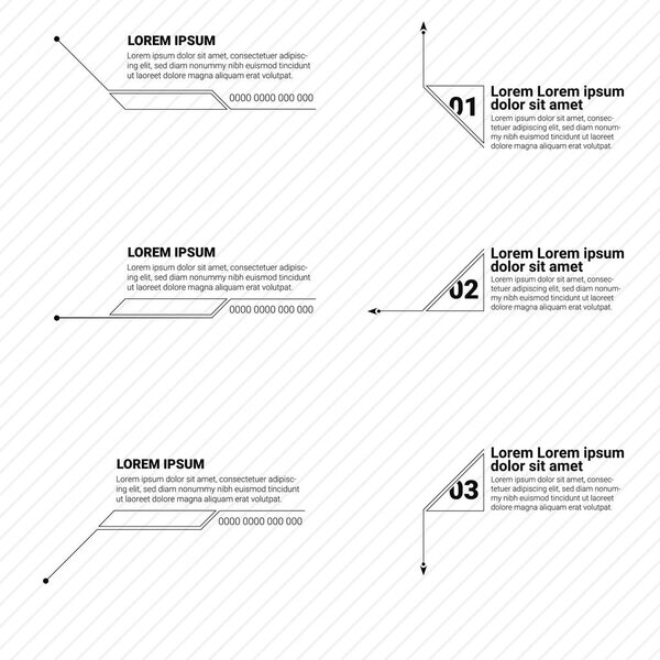 Design of digital callouts titles. Set of templates for modern banners of lower third for presentation. Vector design of forms for titles bar for infographics, advertising, video production.