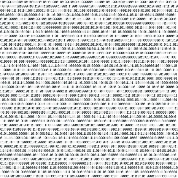 Binary computer code. Technology horizontal background isolated on white. Data pattern with zero and one. Template for concept of security, programming and hacking, deep decryption and encryption — Stock Vector