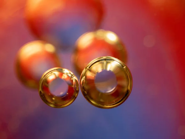 Espaço ou planetas universo cósmico fundo abstrato. Espessura de átomo de molécula abstrata. Bolhas de água. Macro tiro de ar ou molécula. Biologia, física ou química fundo abstrato . — Fotografia de Stock