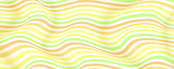 Vektorlayouts aus Linien, Halbtoneffekt. wellig gestreifte Oberfläche wie Flagge oder Wasser. minimalistisches Design mit leuchtenden Trendfarben. Verdrehte Hintergründe. abstrakte optische Muster aus Linien — Stockvektor