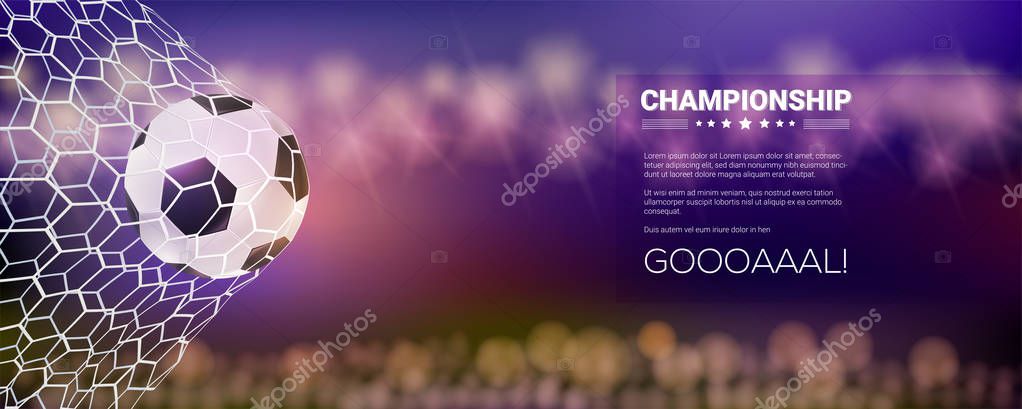 Moment With Ball In The Net Football Game Match Goal Into Mesh Soccer Ball In Goal Template For Football Or Soccer Games Tournaments Championships Posters Invitations 3d Illustration Premium Vector In Moment With Ball In The Net Football Game Match Goal Into Mesh Soccer Ball In Goal Template For Football Or Soccer Games Tournaments Championships Posters Invitations 3d Illustration Premium Vector In
