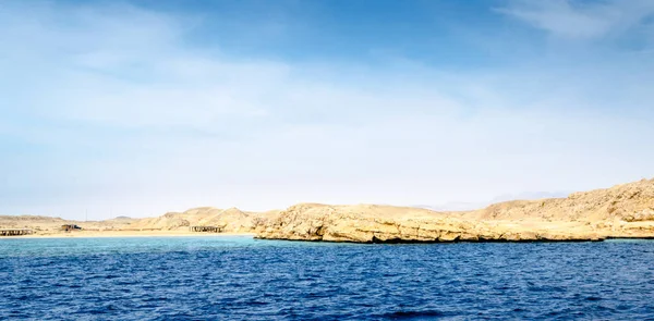 Egipto Sharm Sheikh Sur Sinaí Vista Mar Rojo Costa Rocosa — Foto de Stock