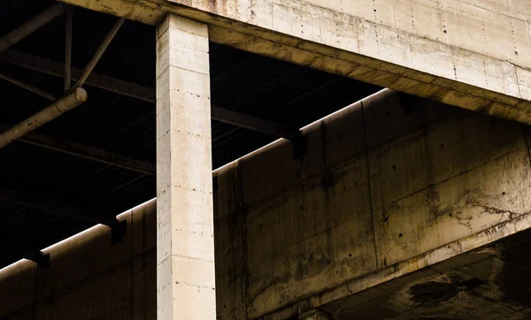 Fragmento Edificio Hormigón Sin Terminar Abandonado —  Fotos de Stock