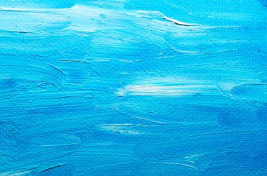 doku mavi yağlı boya tuval makro portre üzerinde