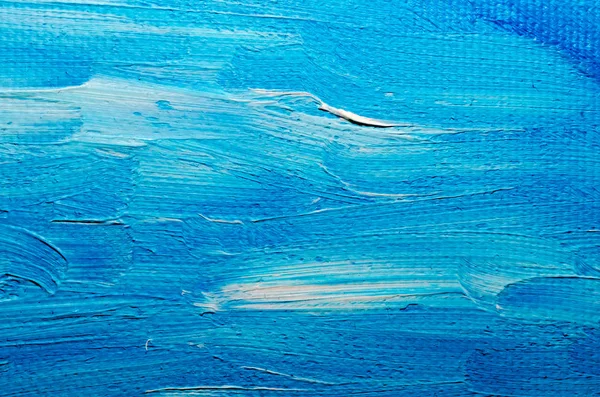 doku mavi yağlı boya tuval makro portre üzerinde