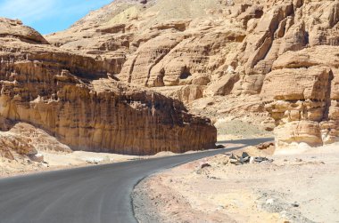 Mısır Dahab South Sinai'deki / daki dağlarda aç
