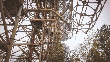 Çernobil Ukrayna askeri gizli nesne anten radar Doug