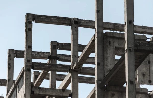 Абстрактний фрагмент фону будівлі з бетонних блоків — стокове фото