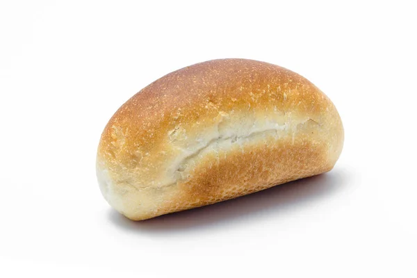 Brot backen im Detail isoliert auf weißem Hintergrund Nahaufnahme — Stockfoto
