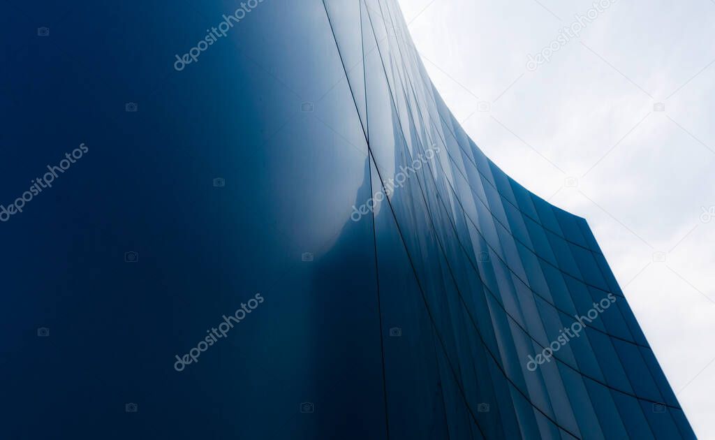 blue wall business buildings architectural background pattern abstract